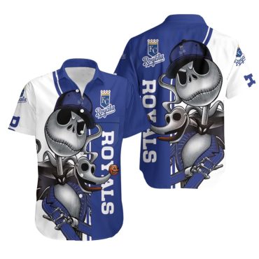 Kansas City Royals Skeleton Baseball Hawaiian Shirt Unisex T-shirt, Sweatshirt, Hoodie, Long Sleeve Tee - T-Shirt, Sweatshirt, Hoodie