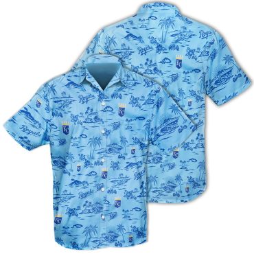 Kansas City Royals Tropical Sky Hawaiian Shirt Unisex T-shirt, Sweatshirt, Hoodie, Long Sleeve Tee - T-Shirt, Sweatshirt, Hoodie