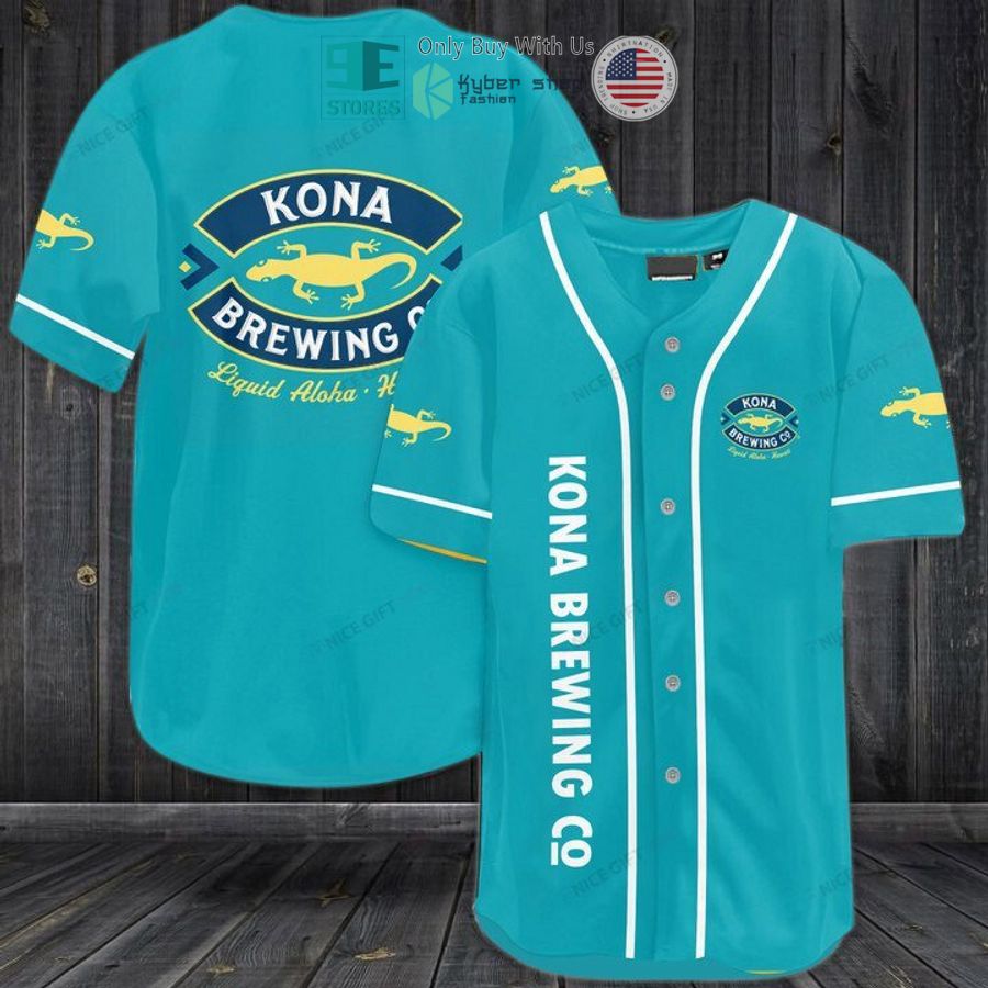 BEST Kona Brewing blue Baseball Jersey Unisex T-shirt, Sweatshirt, Hoodie, Long Sleeve Tee - T-Shirt, Sweatshirt, Hoodie