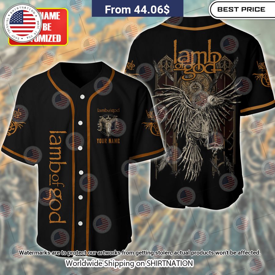 Lamb Of God Omens Baseball Jersey Unisex T-shirt, Sweatshirt, Hoodie, Long Sleeve Tee - T-Shirt, Sweatshirt, Hoodie