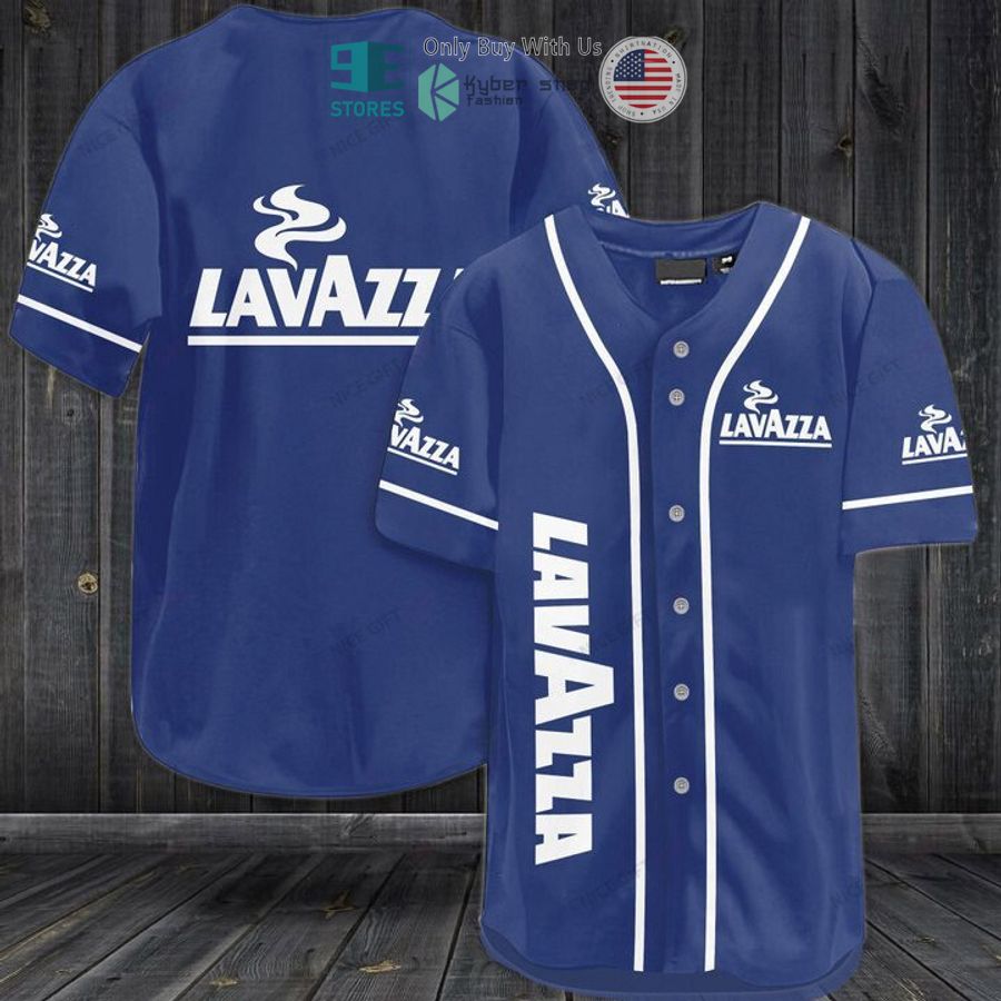 BEST Lavazza logo blue Baseball Jersey Unisex T-shirt, Sweatshirt, Hoodie, Long Sleeve Tee - T-Shirt, Sweatshirt, Hoodie