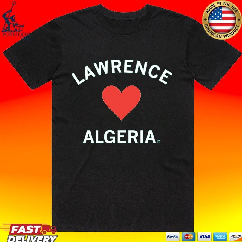 Lawrence Hearts Algeria T-shirt Unisex T-shirt, Sweatshirt, Hoodie, Long Sleeve Tee - T-Shirt, Sweatshirt, Hoodie