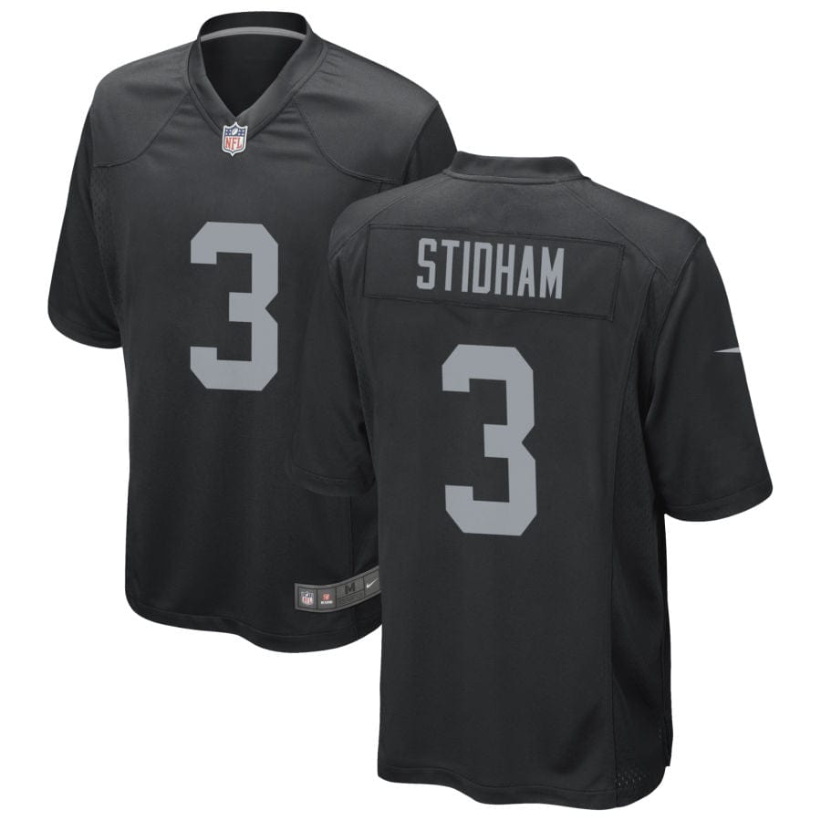 Jarrett Stidham Las Vegas Raiders Jersey football jersey product view 1
