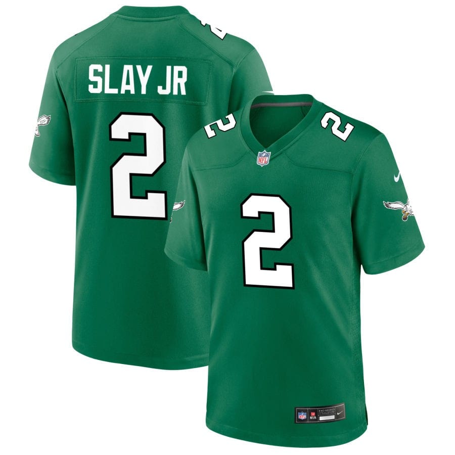 Darius SLay Jr Kelly Green Philadelphia Eagles Throwback Jersey football jersey product view 1