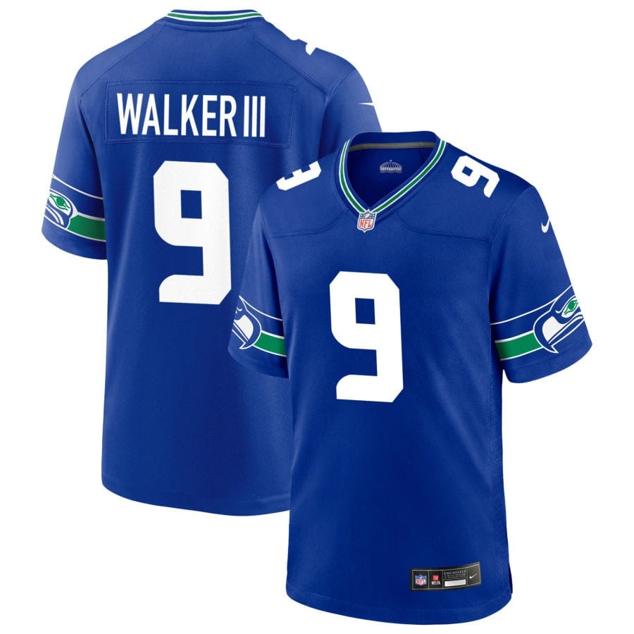 Kenneth Walker Seattle Seahawks Jersey football jersey product view 1