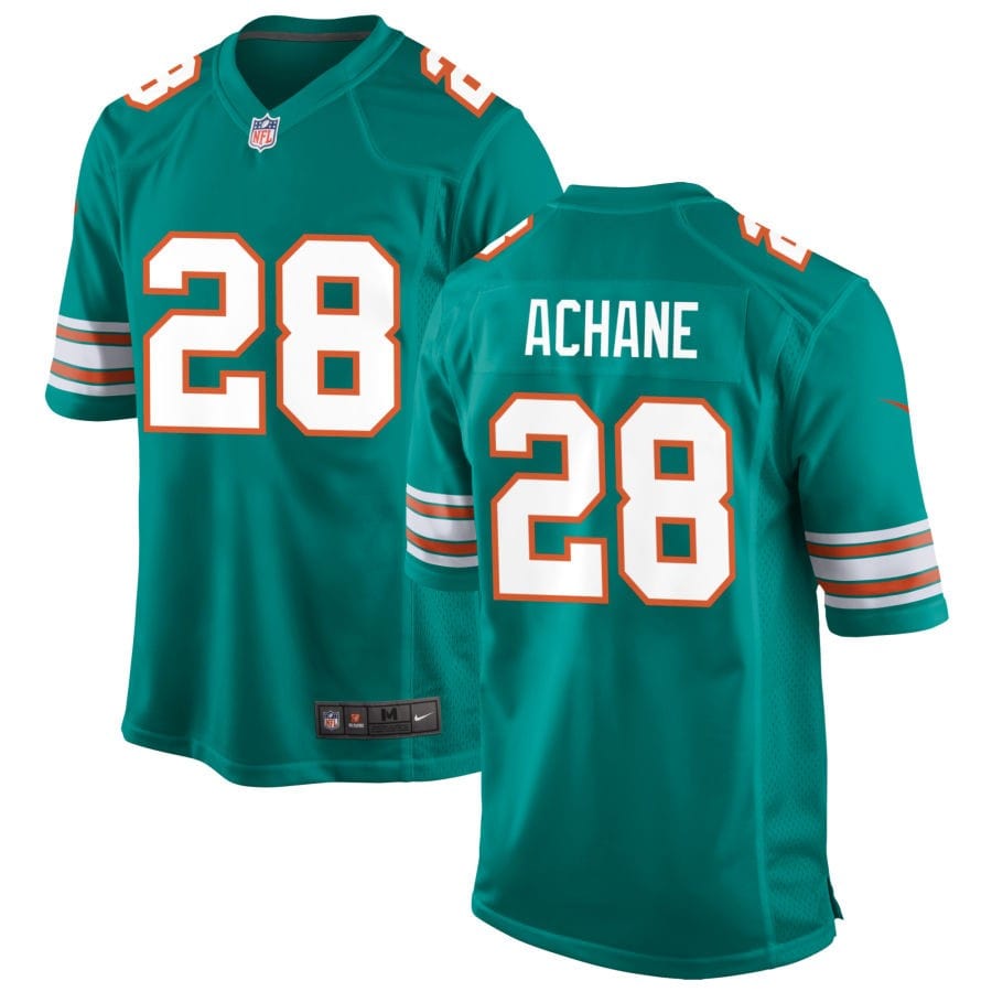 Devon Achane Miami Dolphins Jersey football jersey product view 1