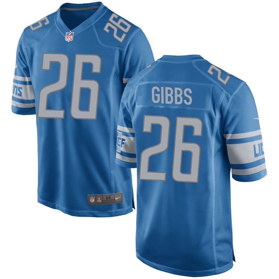 Jahmyr Gibbs Detroit Lions Jersey football jersey product view 1