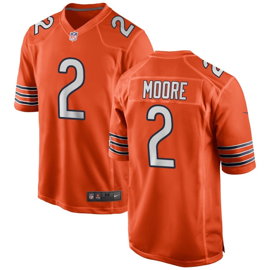 DJ Moore Chicago Bears Jersey football jersey product view 1
