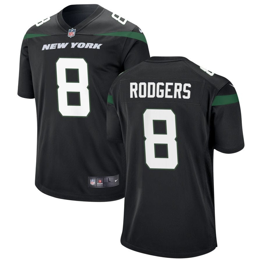 Aaron Rodgers New York Jets Jersey football jersey product view 1