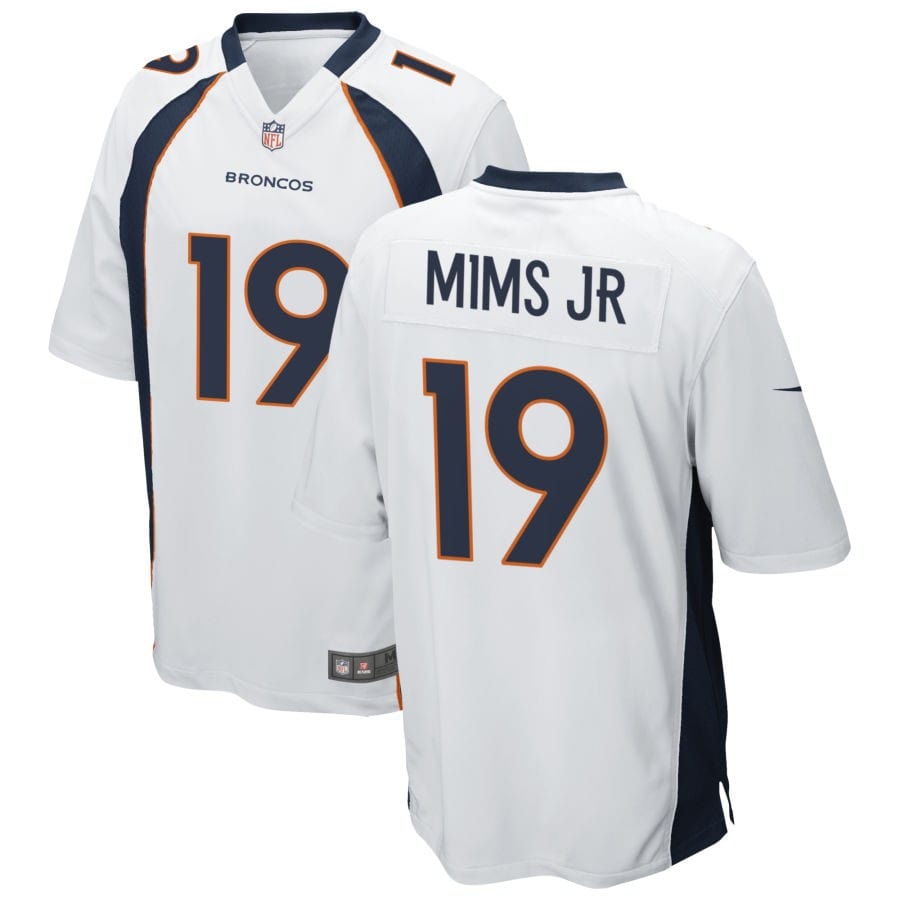 Marvin Mims Jr Denver Broncos Jersey football jersey product view 1