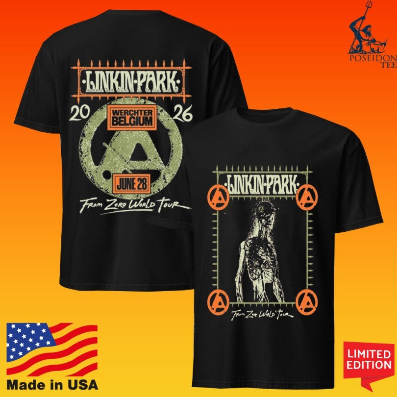 Linkin Park Festivalpark Werchter, Werchter, Belgium June 28 2026 T-shirt Unisex T-shirt, Sweatshirt, Hoodie, Long Sleeve Tee - T-Shirt, Sweatshirt, Hoodie