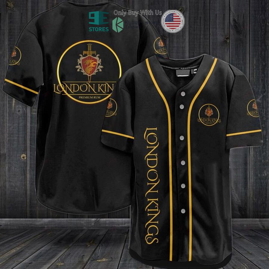 BEST London Kings Rum logo black Baseball Jersey Unisex T-shirt, Sweatshirt, Hoodie, Long Sleeve Tee - T-Shirt, Sweatshirt, Hoodie
