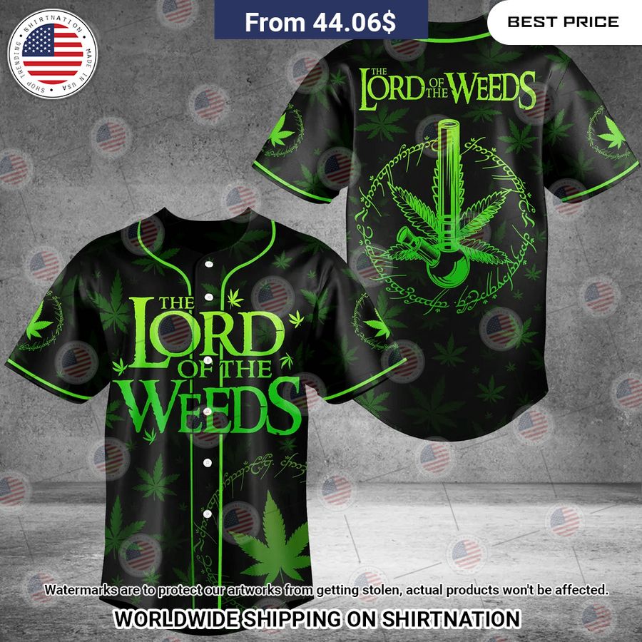 Lord Of The Weed Baseball Jersey Unisex T-shirt, Sweatshirt, Hoodie, Long Sleeve Tee - T-Shirt, Sweatshirt, Hoodie