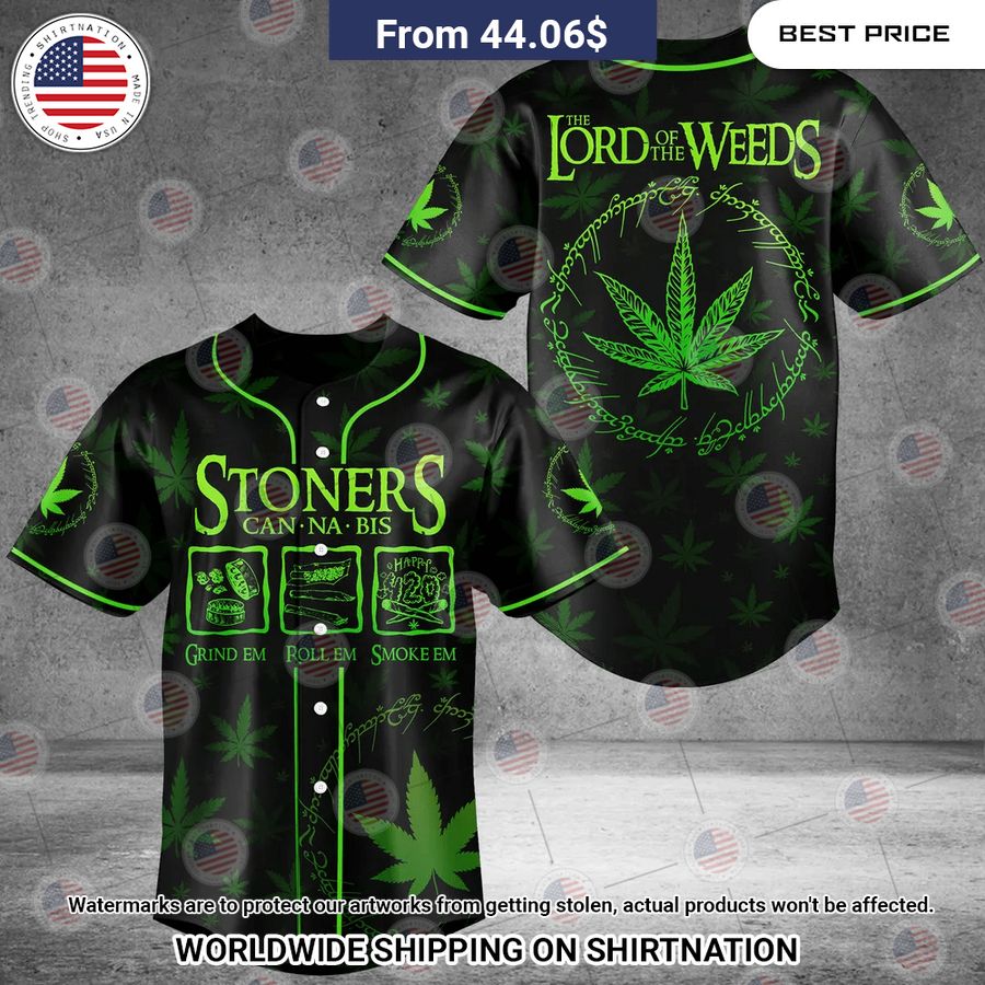 Lord Of The Weeds Stoners Baseball Jersey Unisex T-shirt, Sweatshirt, Hoodie, Long Sleeve Tee - T-Shirt, Sweatshirt, Hoodie