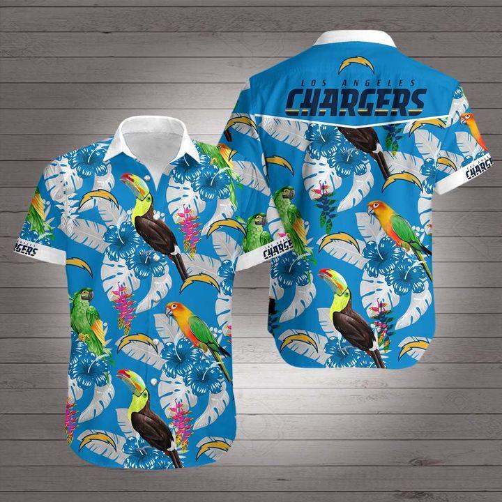 Los Angeles Chargers Hawaiian Aloha Shirt Limited Edition Gift Unisex T-shirt, Sweatshirt, Hoodie, Long Sleeve Tee - T-Shirt, Sweatshirt, Hoodie