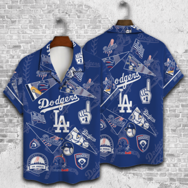 Los Angeles Dodgers #1 Fan Collage Hawaiian Shirt Unisex T-shirt, Sweatshirt, Hoodie, Long Sleeve Tee - T-Shirt, Sweatshirt, Hoodie