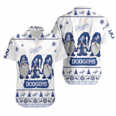 Los Angeles Dodgers Christmas Gnome Hawaiian Shirt Unisex T-shirt, Sweatshirt, Hoodie, Long Sleeve Tee - T-Shirt, Sweatshirt, Hoodie