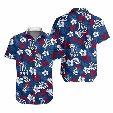 Los Angeles Dodgers Hibiscus Paradise Hawaiian Shirt Unisex T-shirt, Sweatshirt, Hoodie, Long Sleeve Tee - T-Shirt, Sweatshirt, Hoodie