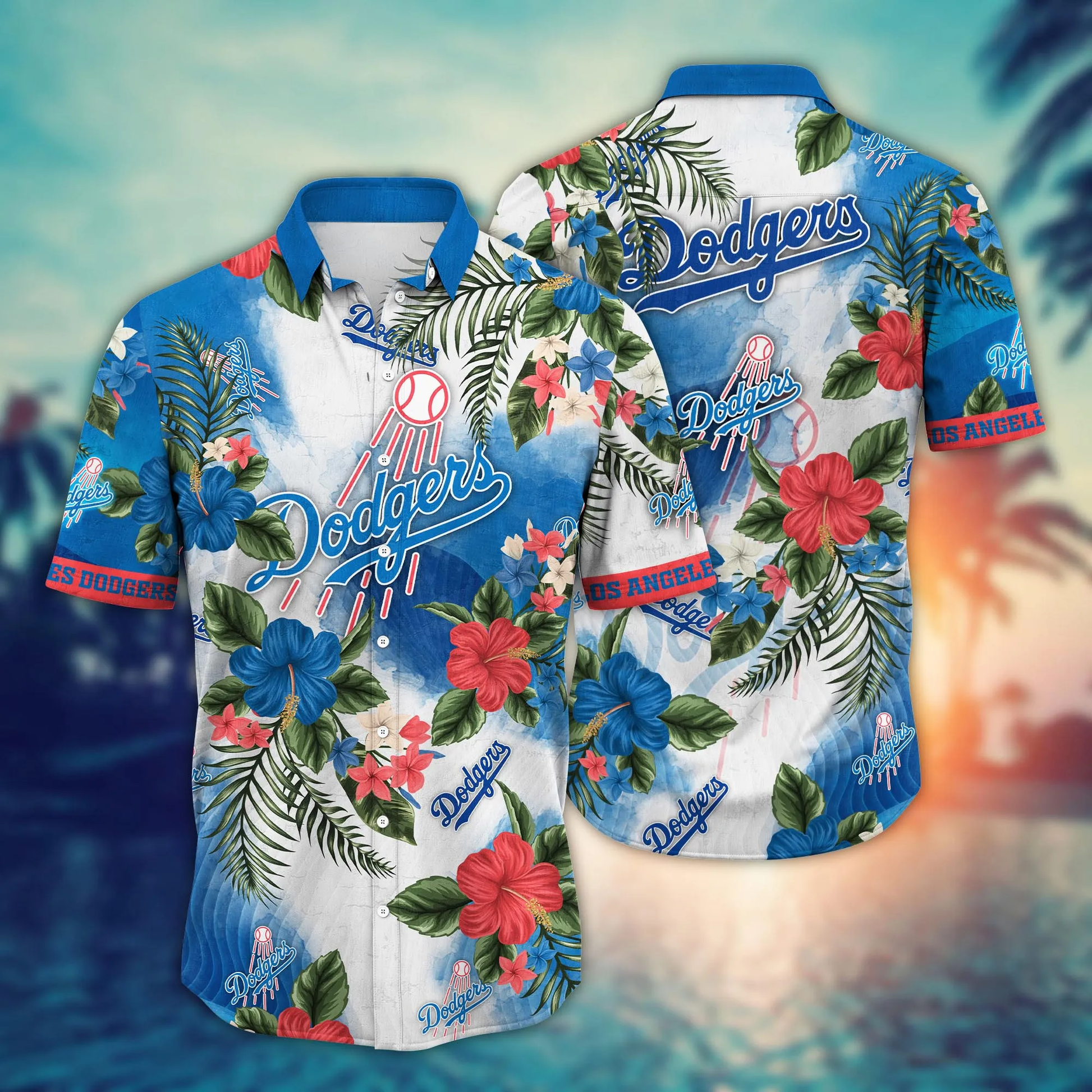 Los Angeles Dodgers MLB Hawaiian Shirt Ocean Wavestime Aloha Shirt Unisex T-shirt, Sweatshirt, Hoodie, Long Sleeve Tee - T-Shirt, Sweatshirt, Hoodie