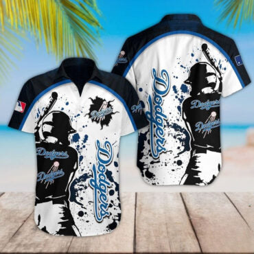 Los Angeles Dodgers Splatter Baseball Hawaiian Shirt Unisex T-shirt, Sweatshirt, Hoodie, Long Sleeve Tee - T-Shirt, Sweatshirt, Hoodie