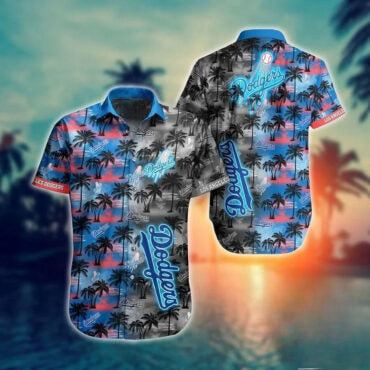 Los Angeles Dodgers Tropical Twilight Hawaiian Shirt Unisex T-shirt, Sweatshirt, Hoodie, Long Sleeve Tee - T-Shirt, Sweatshirt, Hoodie