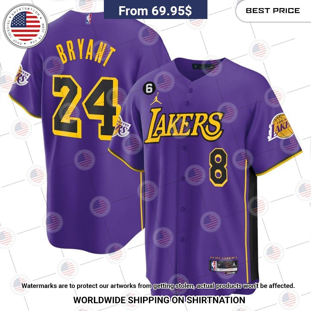 BEST Los Angeles Lakers Kobe Bryant Baseball Jerseys Unisex T-shirt, Sweatshirt, Hoodie, Long Sleeve Tee - T-Shirt, Sweatshirt, Hoodie