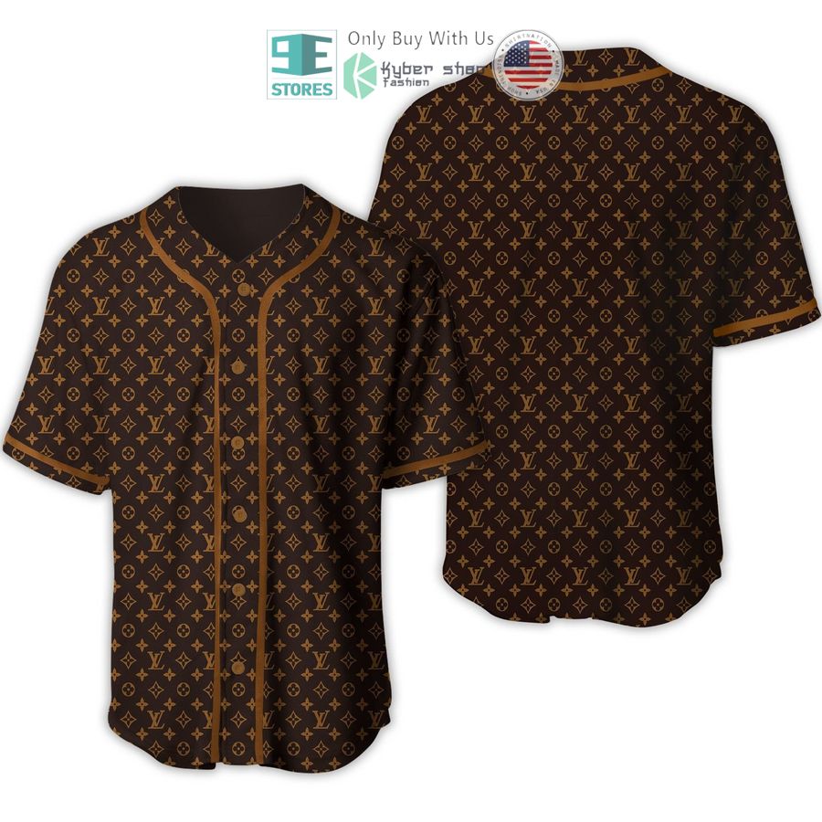 BEST Louis Vuittion Luxury Brand brown pattern Baseball Jersey Unisex T-shirt, Sweatshirt, Hoodie, Long Sleeve Tee - T-Shirt, Sweatshirt, Hoodie