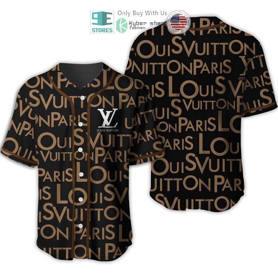 BEST Louis Vuittion Paris Black brown Baseball Jersey Unisex T-shirt, Sweatshirt, Hoodie, Long Sleeve Tee - T-Shirt, Sweatshirt, Hoodie