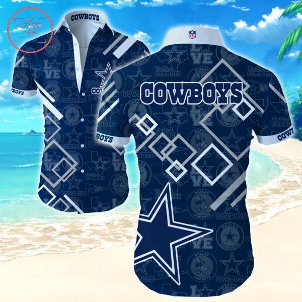 Love Dallas Cowboys Team Hawaiian Shirt Design Unisex T-shirt, Sweatshirt, Hoodie, Long Sleeve Tee - T-Shirt, Sweatshirt, Hoodie