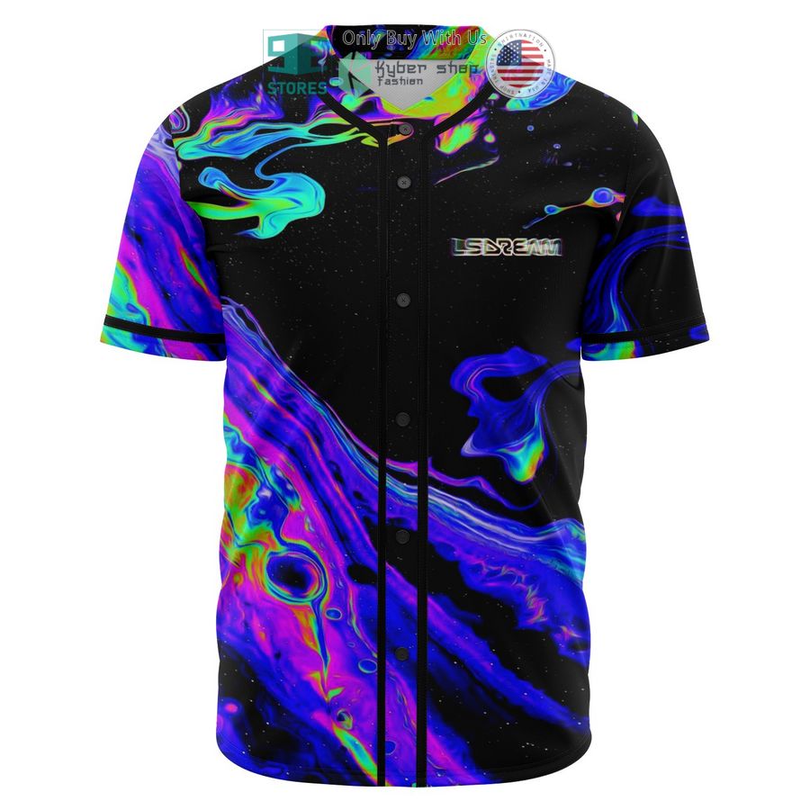 BEST Lsdream acid trip pattern Baseball Jersey Unisex T-shirt, Sweatshirt, Hoodie, Long Sleeve Tee - T-Shirt, Sweatshirt, Hoodie
