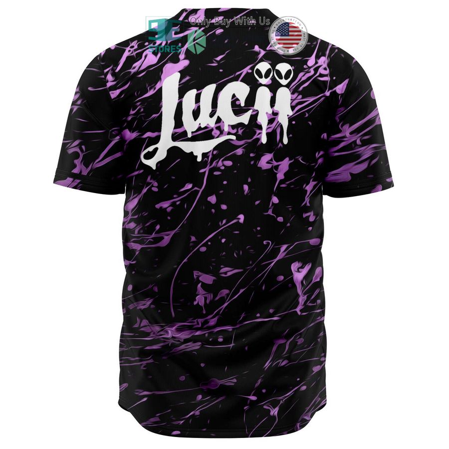BEST Lucii paint black pink Baseball Jersey Unisex T-shirt, Sweatshirt, Hoodie, Long Sleeve Tee - T-Shirt, Sweatshirt, Hoodie