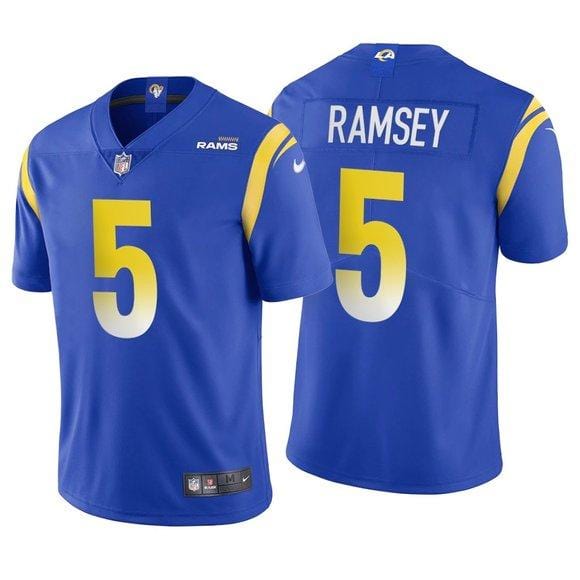 Jalen Ramsey Los Angeles Rams Jersey football jersey product view 1