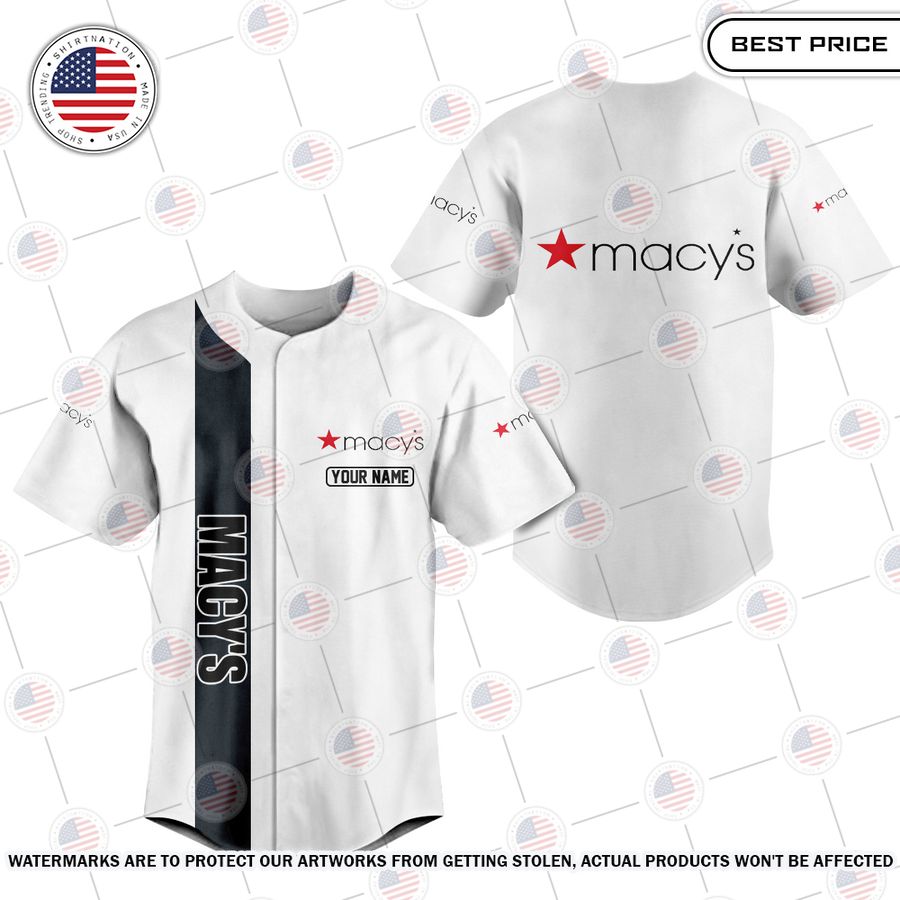 NEW Macy's Custom Baseball Jersey Unisex T-shirt, Sweatshirt, Hoodie, Long Sleeve Tee - T-Shirt, Sweatshirt, Hoodie