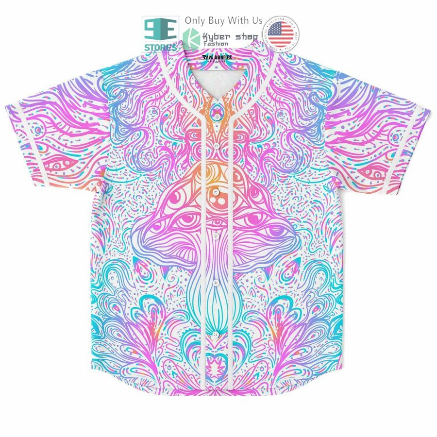 BEST Magic mushroom psychedelic art Baseball Jersey Unisex T-shirt, Sweatshirt, Hoodie, Long Sleeve Tee - T-Shirt, Sweatshirt, Hoodie