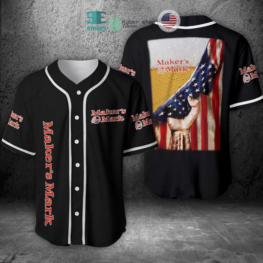 BEST Maker's Mark beer United States Flag Baseball Jersey Unisex T-shirt, Sweatshirt, Hoodie, Long Sleeve Tee - T-Shirt, Sweatshirt, Hoodie