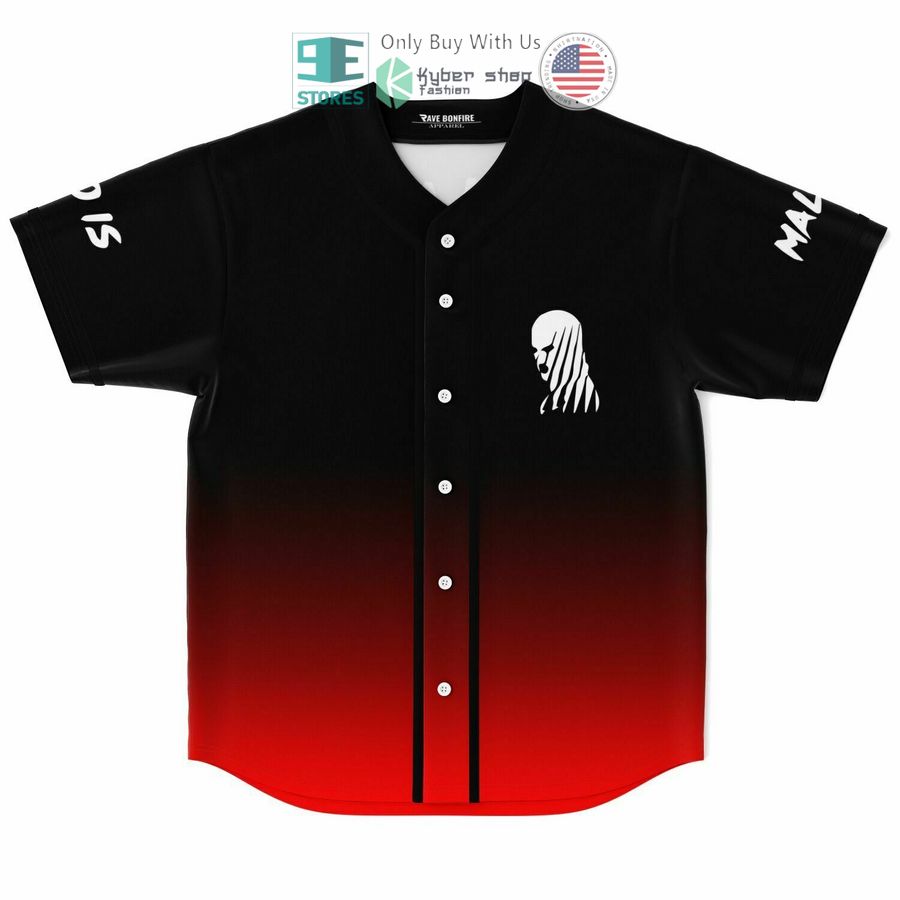 BEST Malaa Nation black red Baseball Jersey Unisex T-shirt, Sweatshirt, Hoodie, Long Sleeve Tee - T-Shirt, Sweatshirt, Hoodie