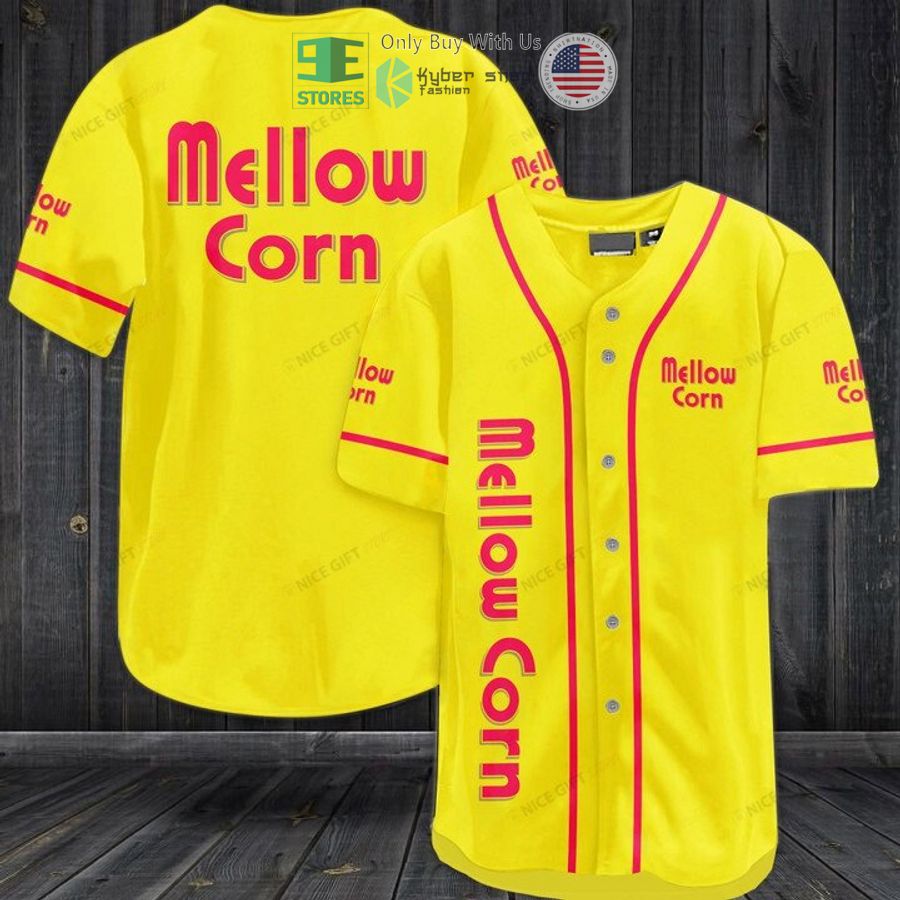 BEST Mellow Corn logo yellow Baseball Jersey Unisex T-shirt, Sweatshirt, Hoodie, Long Sleeve Tee - T-Shirt, Sweatshirt, Hoodie