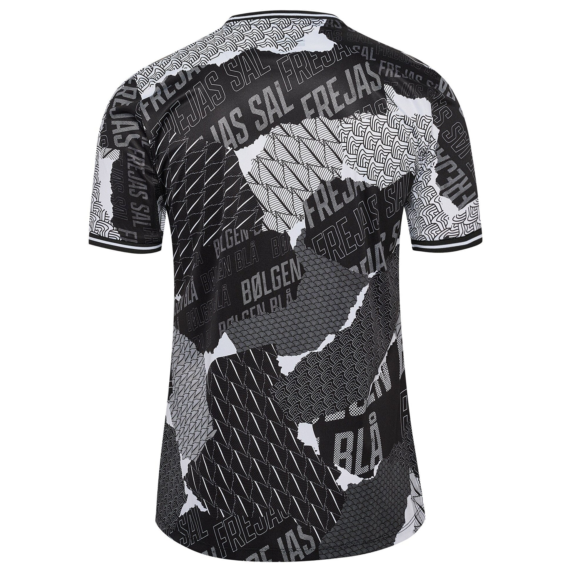 Denmark National Team 2024 Pre-Match Top - Black sports jersey product view 2