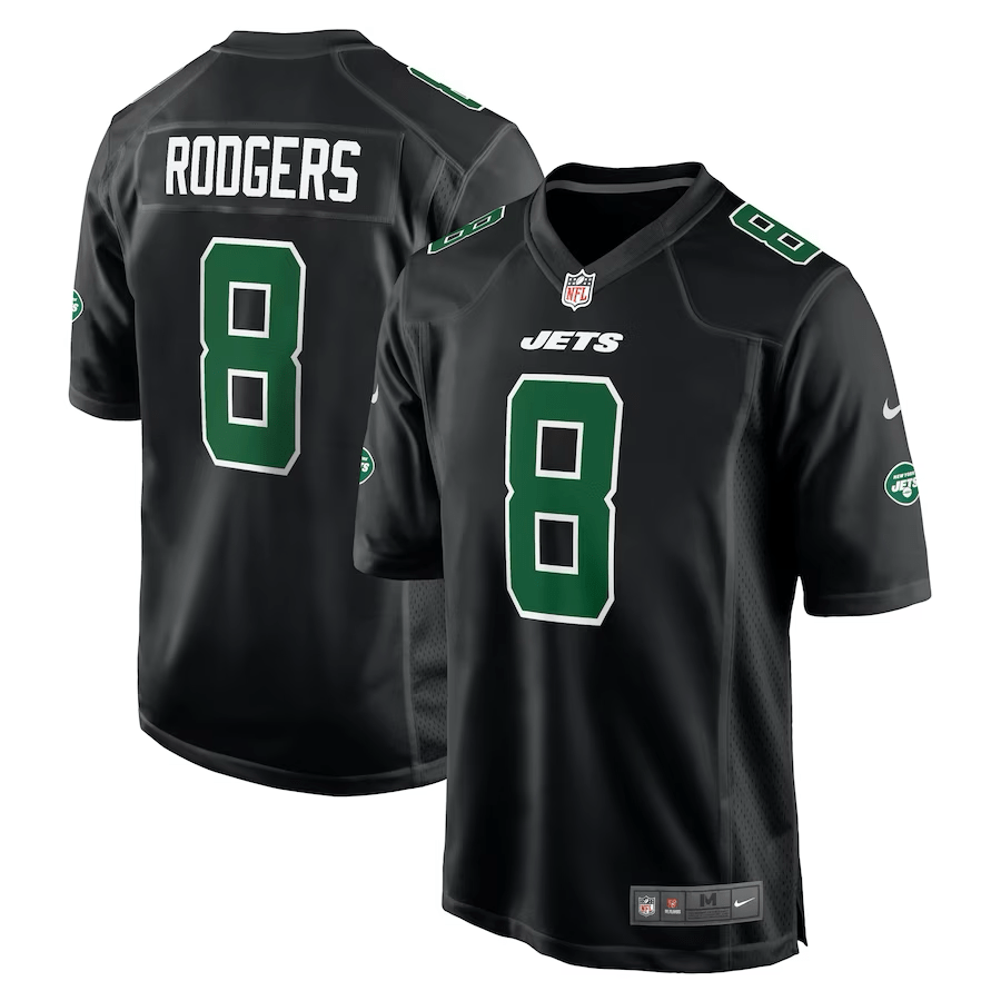 Aaron Rodgers New York Jets Jersey football jersey product view 1
