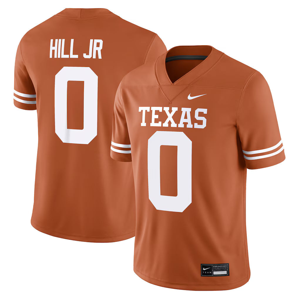 Anthony Hill Jr Texas Longhorns Jersey - Orange sports jersey product view 1