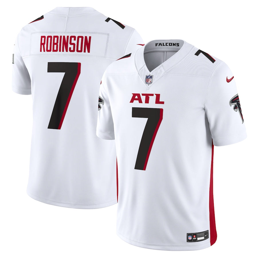 Bijan Robinson Atlanta Falcons Alternate Jersey - White football jersey product view 1