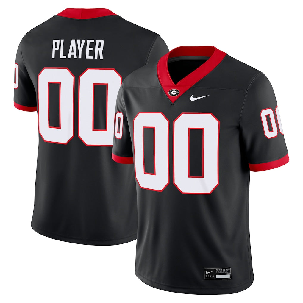 Custom Georgia Bulldogs Jersey - Black sports jersey product view 1
