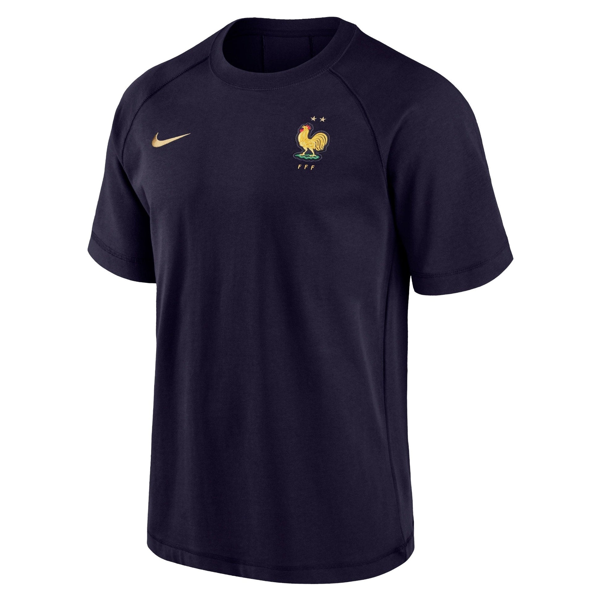 France National Team 2024 Travel Top - Blue sports jersey product view 2