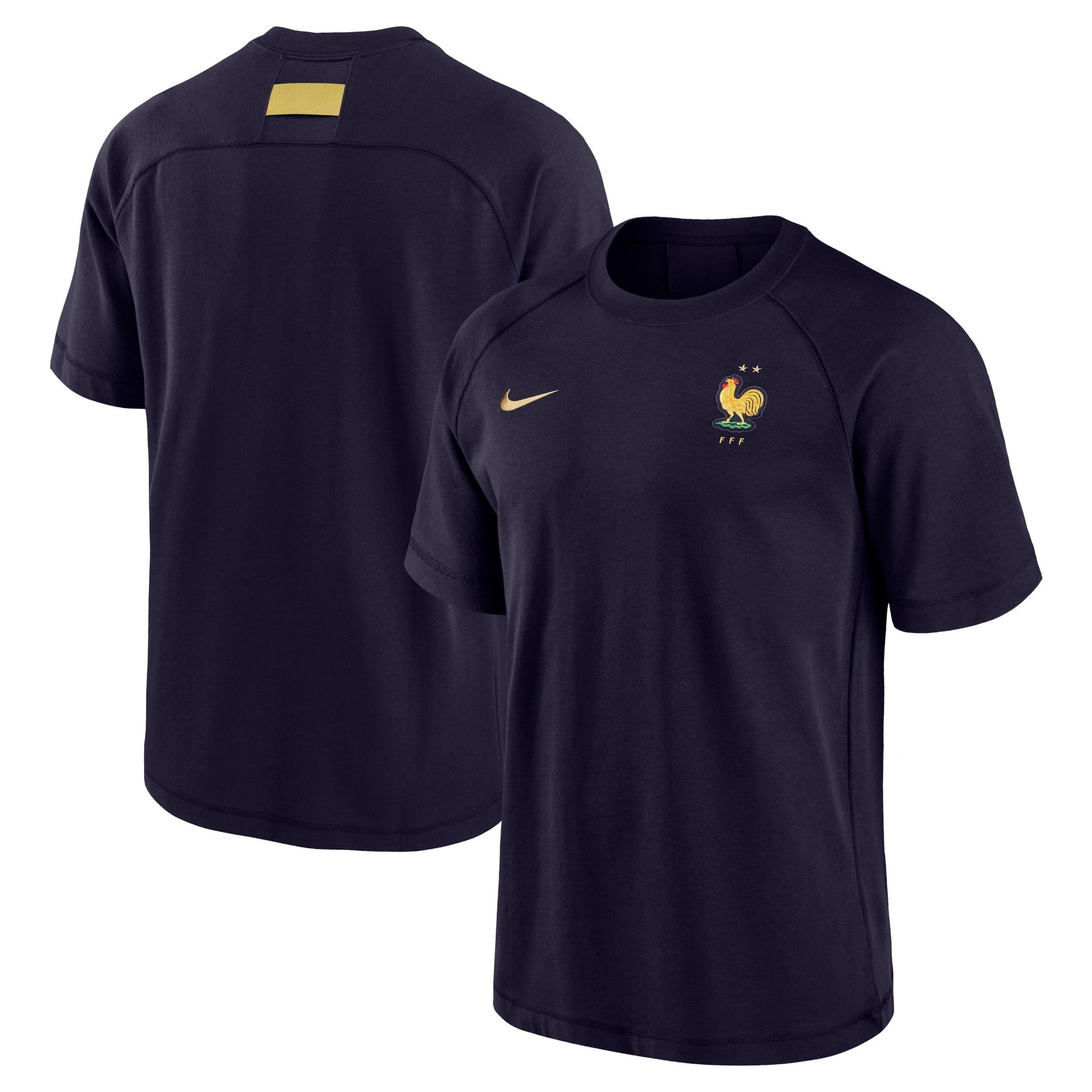 France National Team 2024 Travel Top - Blue sports jersey product view 1