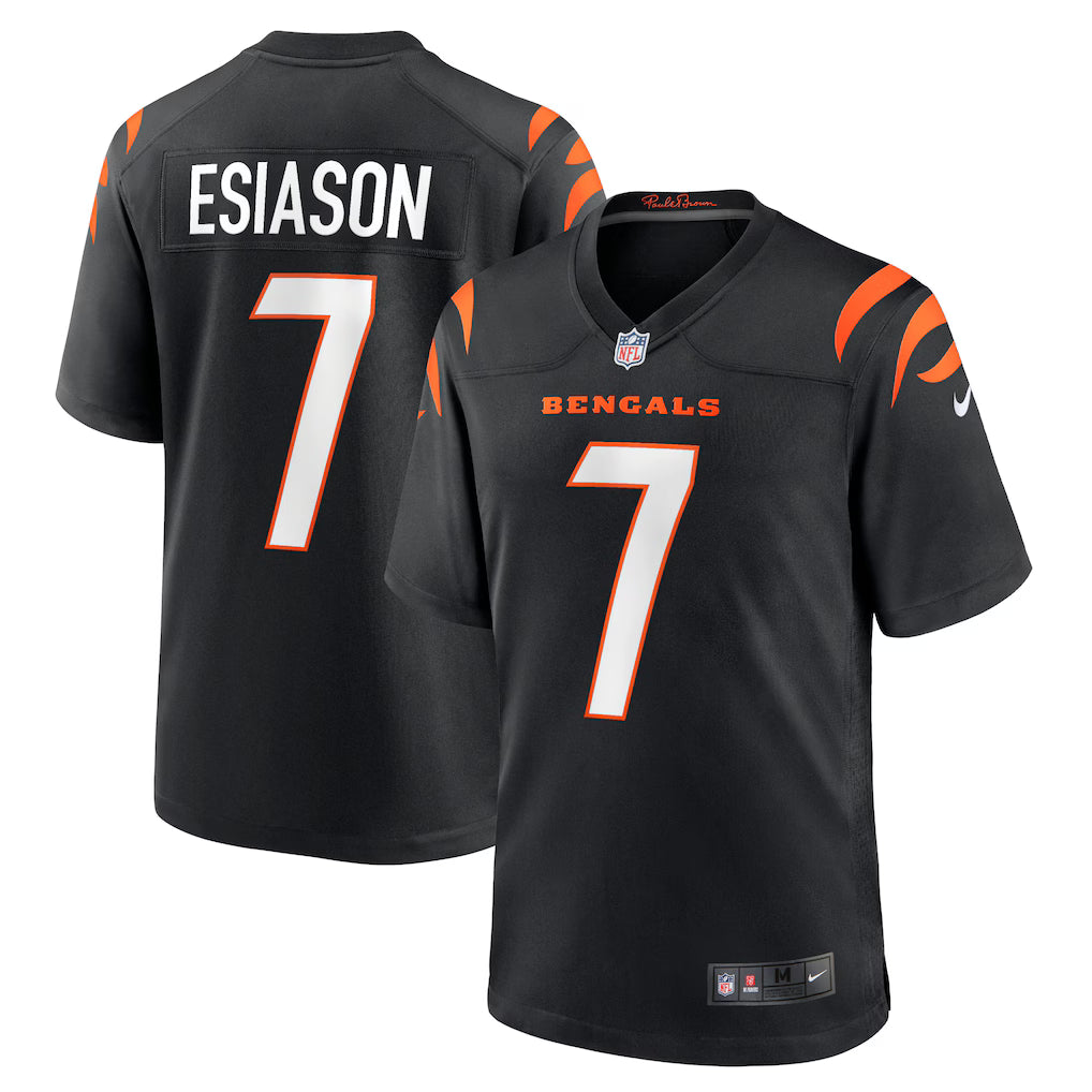 Boomer Esiason Cincinnati Bengals Retired Player Home Jersey - Black football jersey product view 1