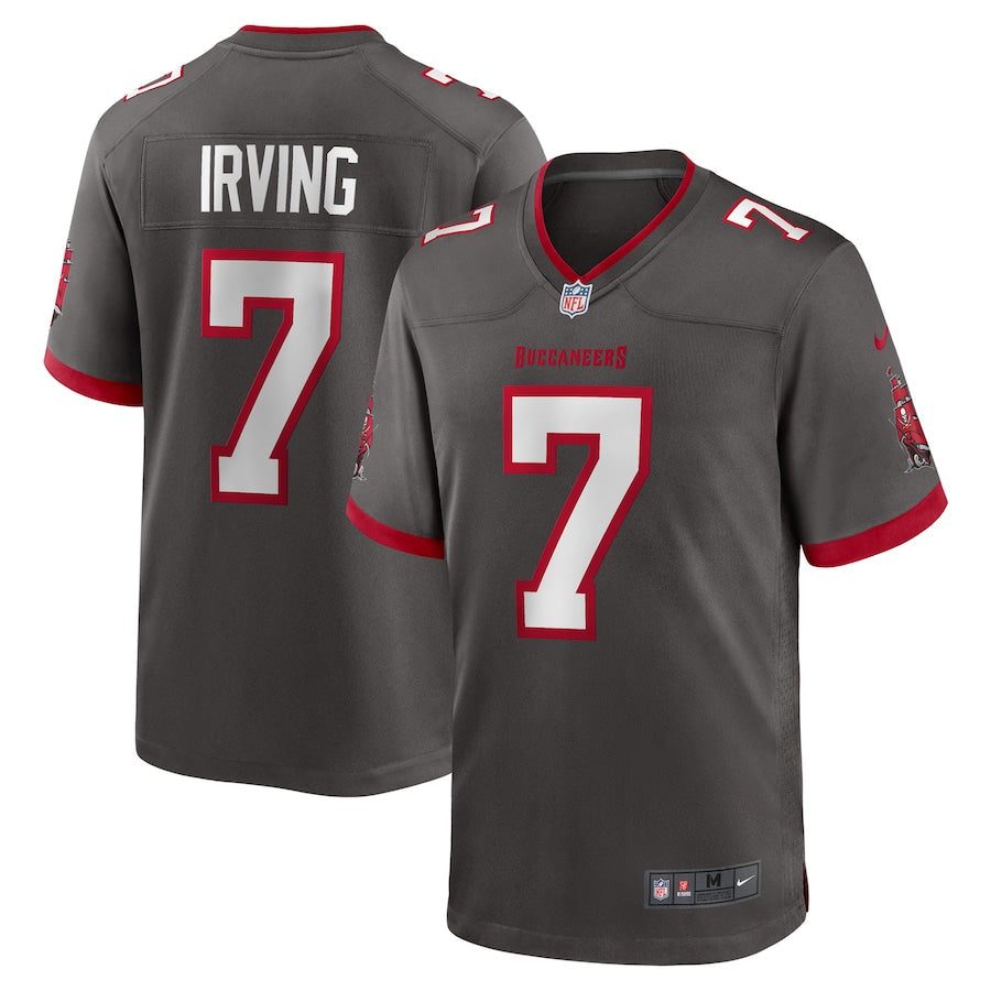 Bucky Irving Tampa Bay Buccaneers Alternate Jersey - Pewter football jersey product view 1