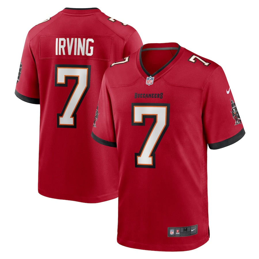Bucky Irving Tampa Bay Buccaneers Jersey - Red football jersey product view 1