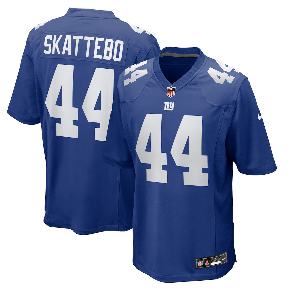 Cam Skattebo New York Giants Jersey - Royal Blue football jersey product view 1