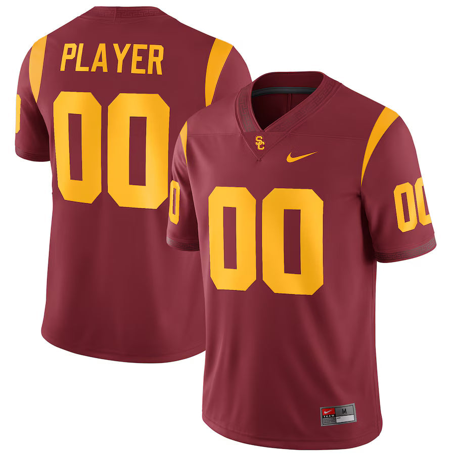 Custom USC Trojans Jersey - Cardinal sports jersey product view 1