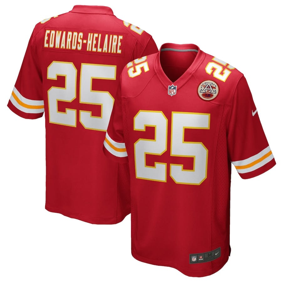 Clyde Edwards-Helaire Kansas City Chiefs Jersey football jersey product view 1
